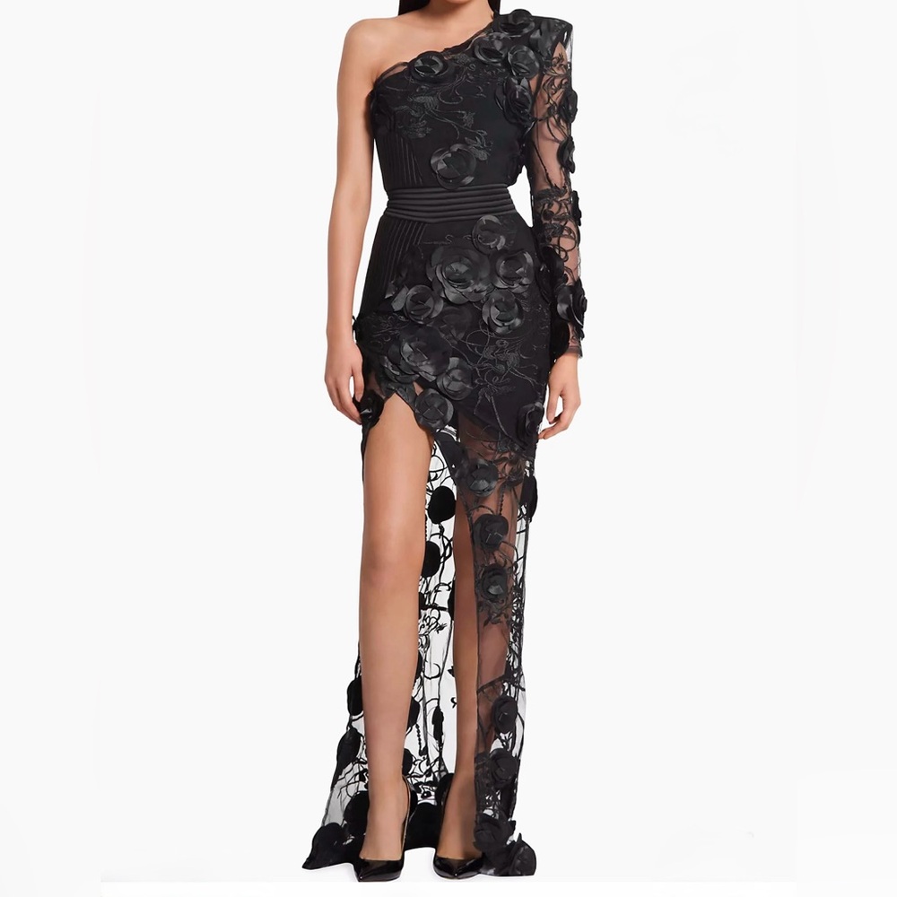 Zhivago Black One Shoulder Dress